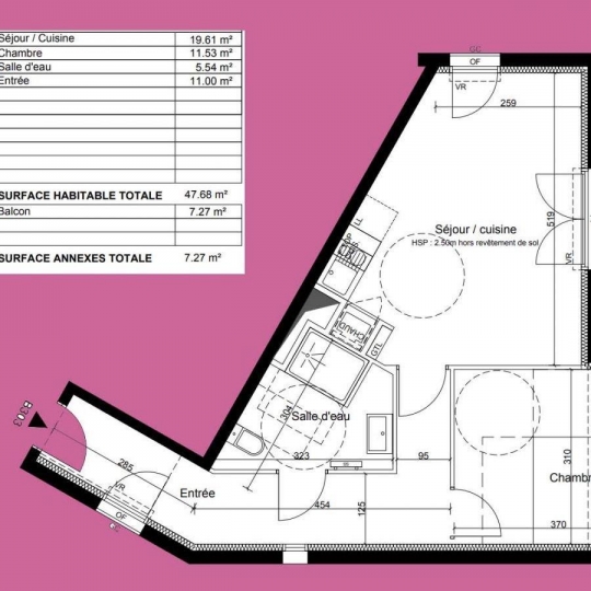  Annonces GIRONDE : Appartement | CENON (33150) | 48 m2 | 231 000 € 